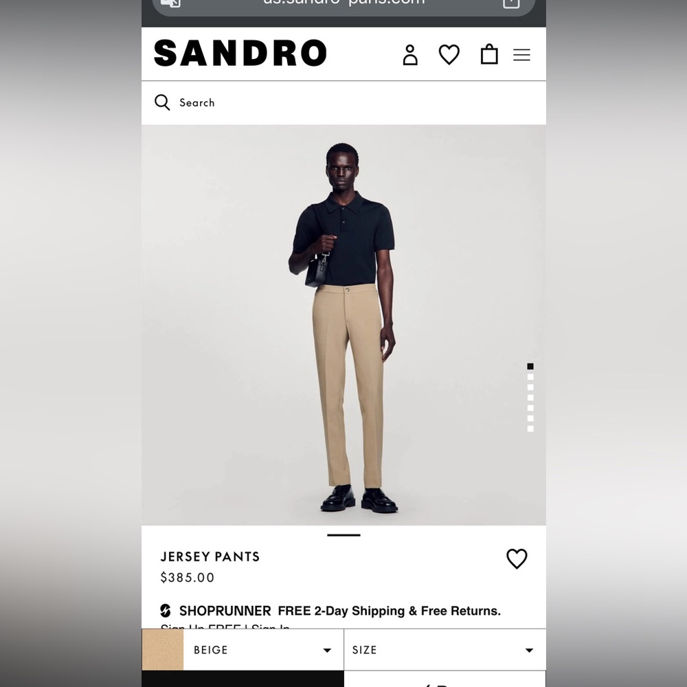 Mens Sandro pants